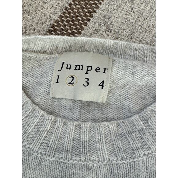 Jumper 1234 Cashmere Sweater Knit Gray Women’s Small - Picture 3 of 9